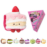 Bazuuyu ⅛Sweetie-Cake Plush Blind Box Collectible Toys Home Decorations,Cute Bag Charm Pendant for Purse & Backpack, Holiday Birthday Gifts for Girls and Boys