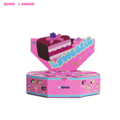 Bazuuyu ⅛Sweetie-Cake Plush Blind Box Collectible Toys Home Decorations,Cute Bag Charm Pendant for Purse & Backpack, Holiday Birthday Gifts for Girls and Boys