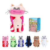BAZUUYU Backpack Series Plush Blind Box with Earphone Storage, Collectible Toys Home Decorations,Cute Bag Charm Pendant for Purse & Backpack, Holiday Birthday Gifts for Girls and Boys,Single Box