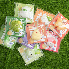 Bazuuyu Vegetable Family Series Plush Stuffed Toy Use For Backpack Charm Or Refrigerator Magnet Lovely And Cute Toys