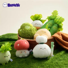 Bazuuyu Vegetable Family- Chubby Veggie Plush Toys