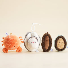 BBQ Seafood Series Plush Toy Keychains