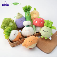 Bazuuyu Vegetable Family Series Plush Keychain Use For Keys Bag Backpack Phone Case Charm Cute And Funny Toys