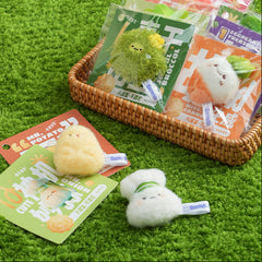 Bazuuyu Vegetable Family Series Plush Stuffed Toy Use For Backpack Charm Or Refrigerator Magnet Lovely And Cute Toys