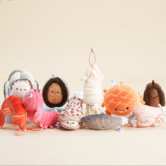 BBQ Seafood Series Plush Toy Keychains