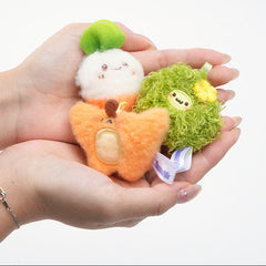 Bazuuyu Vegetable Family Series Plush Stuffed Toy Use For Backpack Charm Or Refrigerator Magnet Lovely And Cute Toys