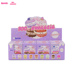 Bazuuyu 100% Sweetie Macaron Plush Blind Box,Collectible Toys Home Decorations,Cute Bag Charm Pendant for Purse & Backpack, Holiday Birthday Gifts for Girls and Boys