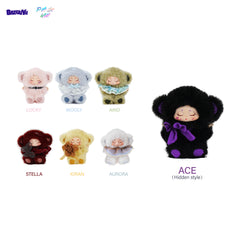 BAZUUYU PINK ME Collectible Plush Doll Blind Box 4.5 in, Random Design Action Figures Collectible Toys Home Decorations,Cute Bag Charm Pendant for Purse & Backpack,Single Box