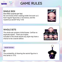 BAZUUYU PINK ME Collectible Plush Doll Blind Box 4.5 in, Random Design Action Figures Collectible Toys Home Decorations,Cute Bag Charm Pendant for Purse & Backpack