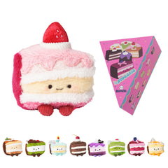Bazuuyu ⅛Sweetie-Cake Plush Blind Box  Collectible Toys Home Decorations,Cute Bag Charm Pendant for Purse & Backpack, Holiday Birthday Gifts for Girls and Boys