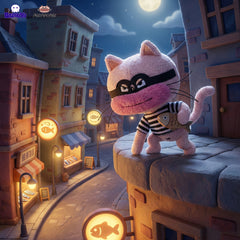 BAZUUYU MaoMaoMao Thief Series Plush Blind Box, Collectible Toys Home Decorations,Cute Bag Charm Pendant for Purse & Backpack, Holiday Birthday Gifts for Girls and Boys,Single Box