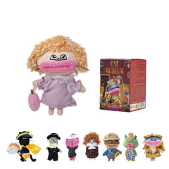 BAZUUYU CAT MUSEUM Series Plush Blind Box, Collectible Toys Home Decorations,Cute Bag Charm for Purse & Backpack, Holiday Birthday Gifts for Girls and Boys,Single Box