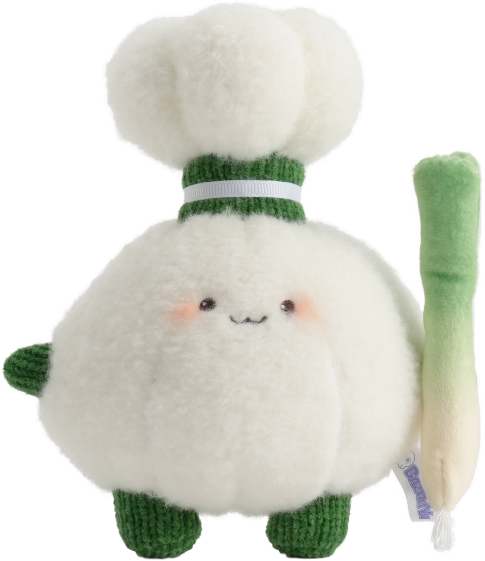 Bazuuyu Vegetable Family- Mr. Garlic Plush Toys