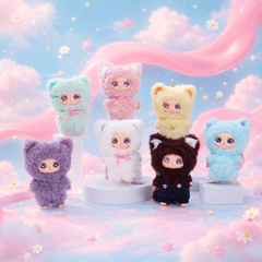 Whole Set- BELLA'S STARRY JOURNEY VNYL PLUSH BLIND BOX, Random Design Action Figures Collectible Toys Home Decorations,Cute Bag Charm Pendant for Purse & Backpack