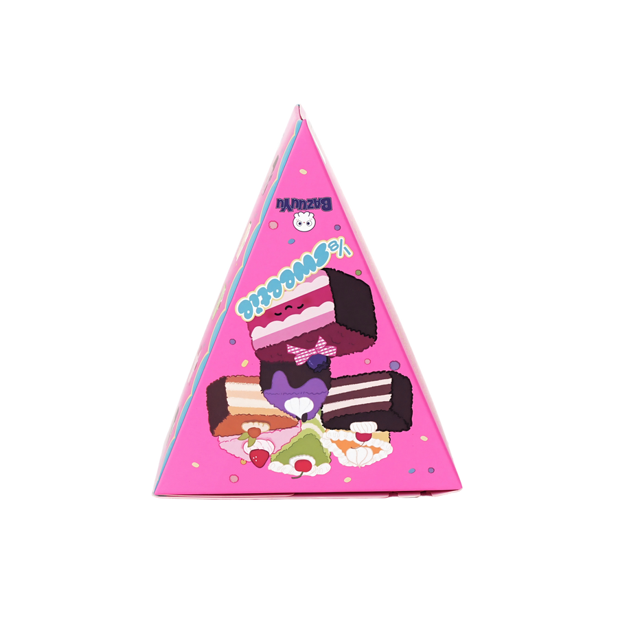 Bazuuyu ⅛Sweetie-Cake Plush Blind Box  Collectible Toys Home Decorations,Cute Bag Charm Pendant for Purse & Backpack, Holiday Birthday Gifts for Girls and Boys