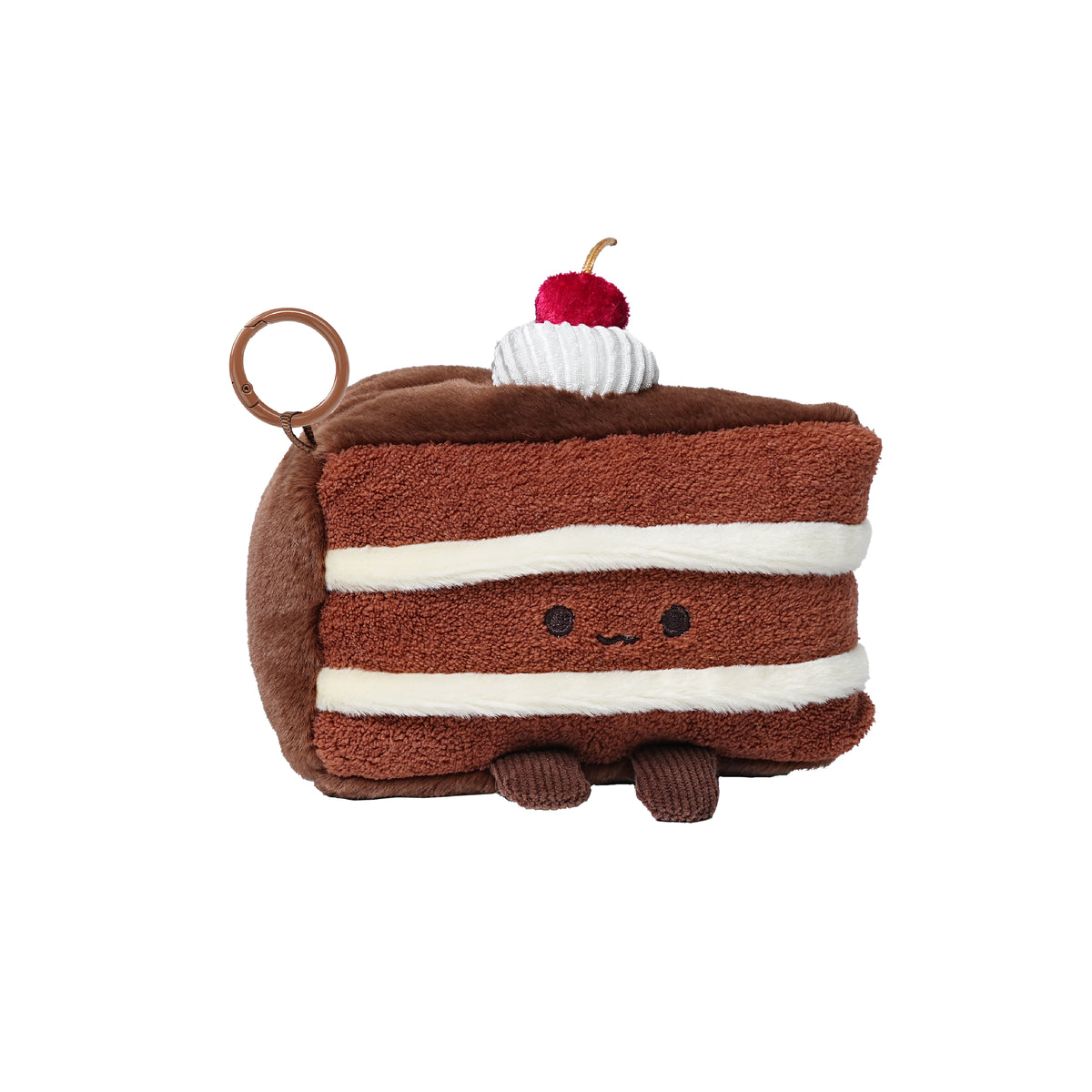 Bazuuyu ⅛Sweetie-Tiramisu Cake Plush Pendant Collectible Toys Home Decorations,Cute Bag Charm Pendant for Purse & Backpack, Holiday Birthday Gifts for Girls and Boys,5.91 inch