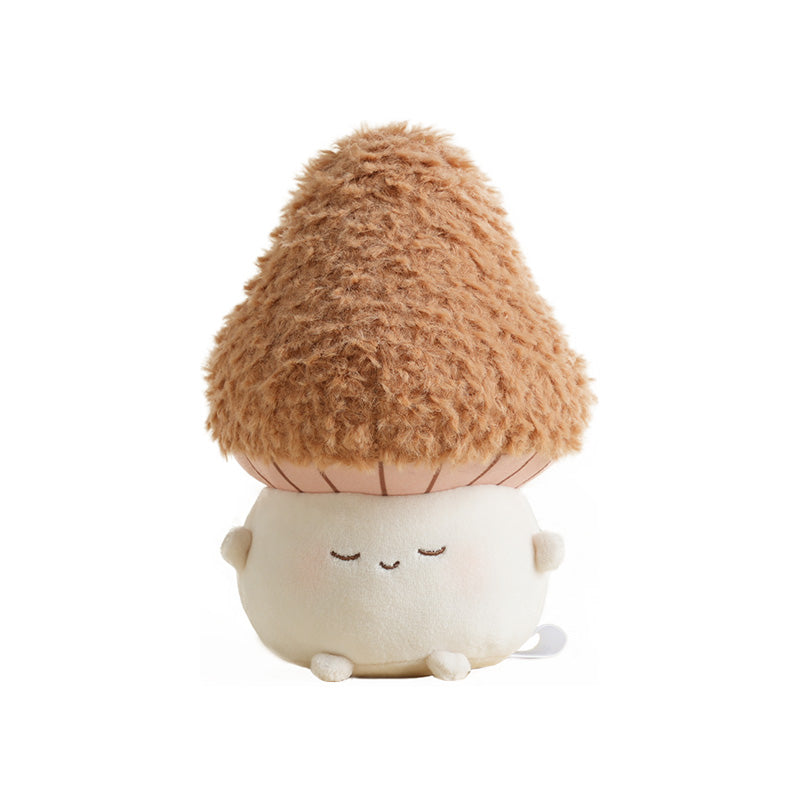 Bazuuyu Small Morel Mushroom Keychain   --   Funny Hot Pot Stuffed Plush Pillow  Creativity Food Doll  Small  Plush Pendant Kawayi Back Cushion Party Table Decor for Birthday Friend Family Classmate